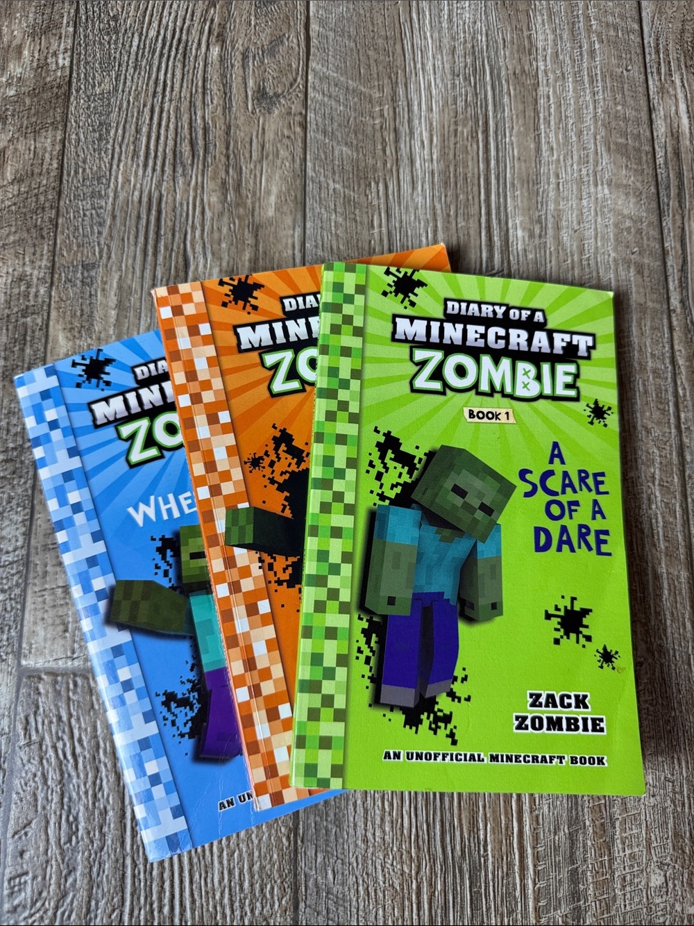 🌟Diary of a Minecraft 🌟Bundle 3 Zombie Books! BOOK 1, 2, 3